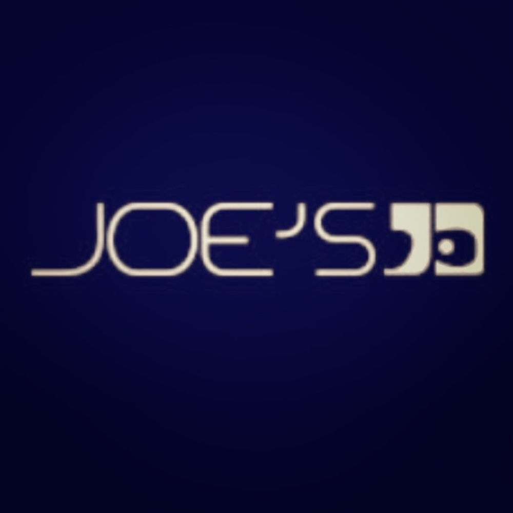 Joe's Jeans Navy and White Logo Short Sleeve Tee